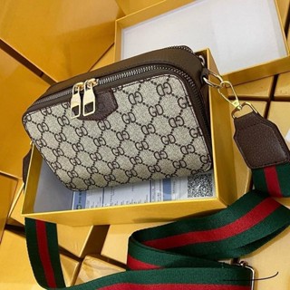  Full Hộp - Túi đeo chéo nam nữ  có kèm hộp giấy thẻ  Túi đeo vai nam nữ  có ngăn đựng thẻ  chất liệu da pu 