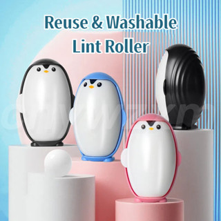 Có Thể Giặt Được Lint Con Lăn Chim Cánh Cụt Hình Có Thể Tái Sử Dụng Hộ Gia Đình Dán Tóc Quần Áo Tẩy Lông Hút Bụi Bàn Chải