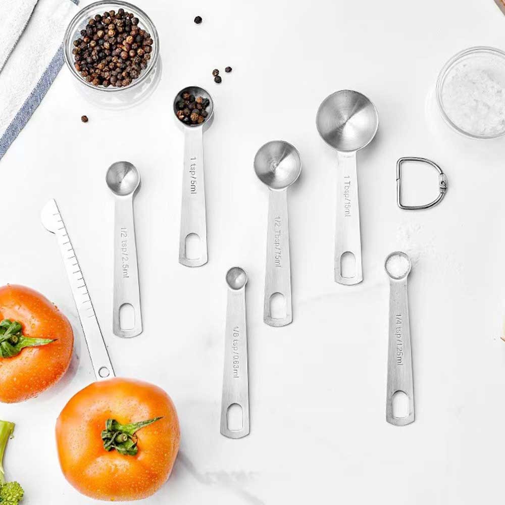 6-Pieces 304 Stainless Steel Measuring Spoons Sets