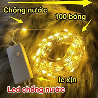  Dây LED hạt gạo chống nước 10m 40m 50m 100m Dây LED trang trí LED ánh sáng vàng LED RGB đủ màu 