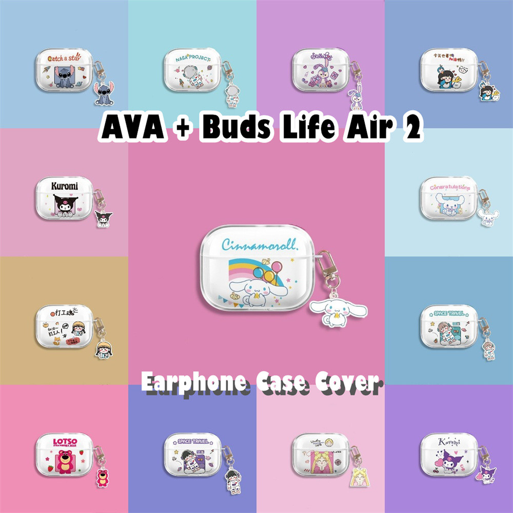 【imamura】Cho AVA + Buds Life Air 2 ốp tai ng Case sáng kiến phim hoạt hình Vỏ Bảo Vệ Hộp Sạc Tai Ngh