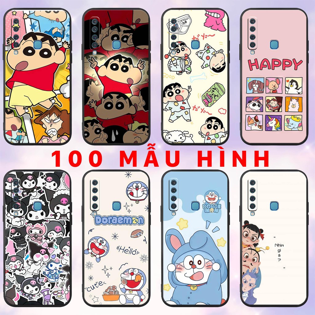 ốp lưng Samsung a9 2018 - a9s - in hình cute shin doraemon kuromi happy cậu bé bút chì nhựa dẻo tpu 
