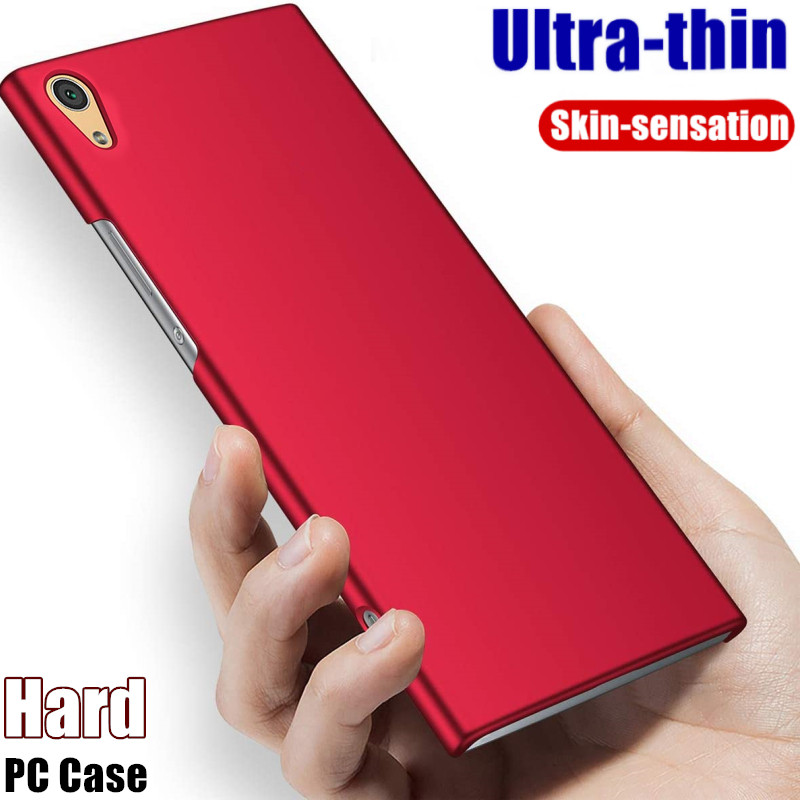 Dành Cho Sony Xperia XA1 Plus G3416 G3412 G3426 G3423 Tối Giản Siêu Mỏng Slim Fit PC Cứng Chống Vân 