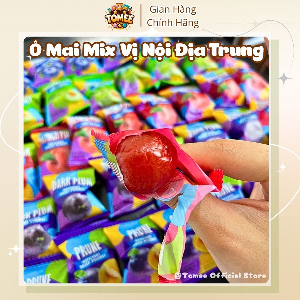 Ô Mai Mix Vị Nội Địa Trung, Ô Mai Colorful Plum Mix Vị, Ô Mai Xí Muội, Tiệm Ăn Vặt Thuỳ Bùi AVLS