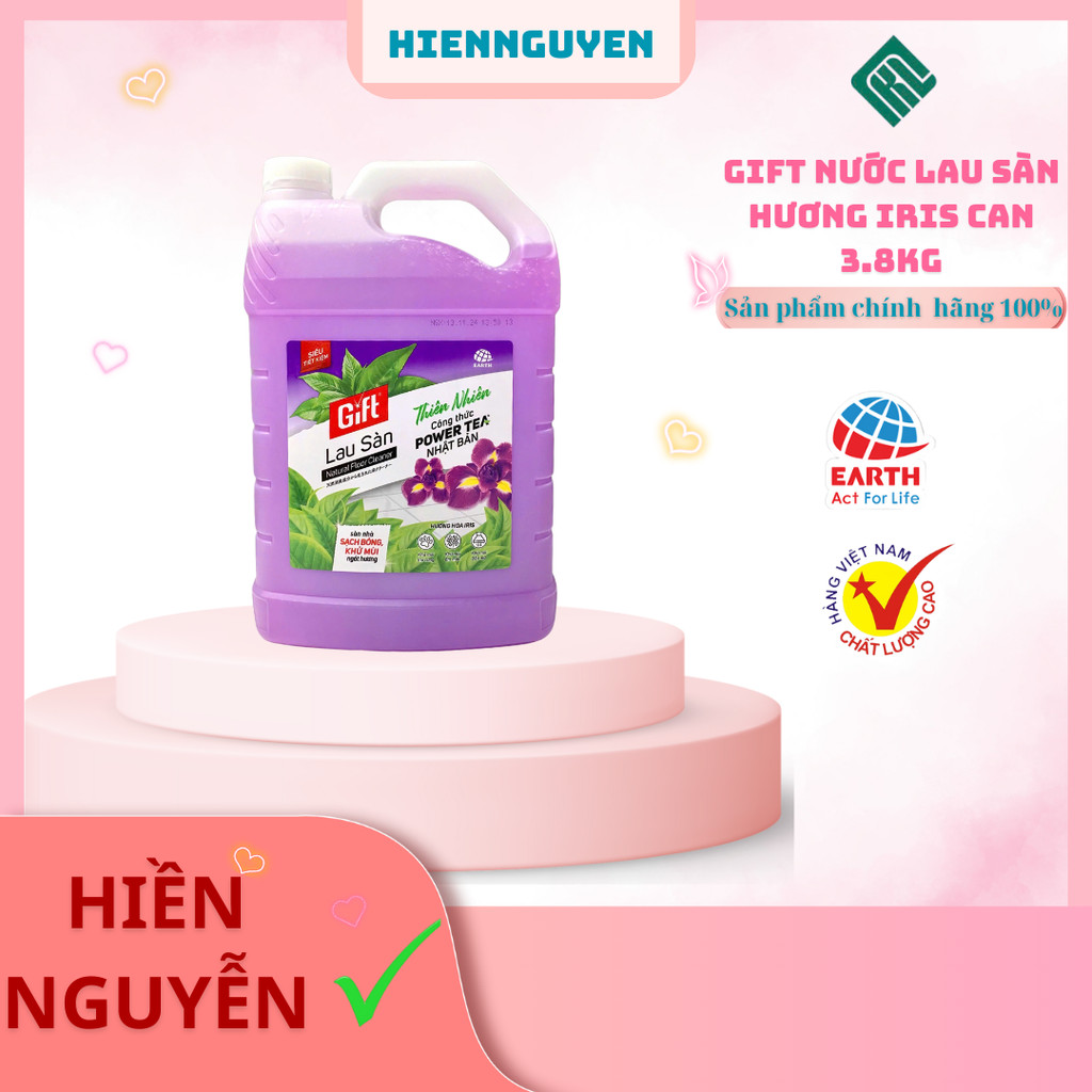 Nước lau sàn Gift hương IRIS can 3.8kg
