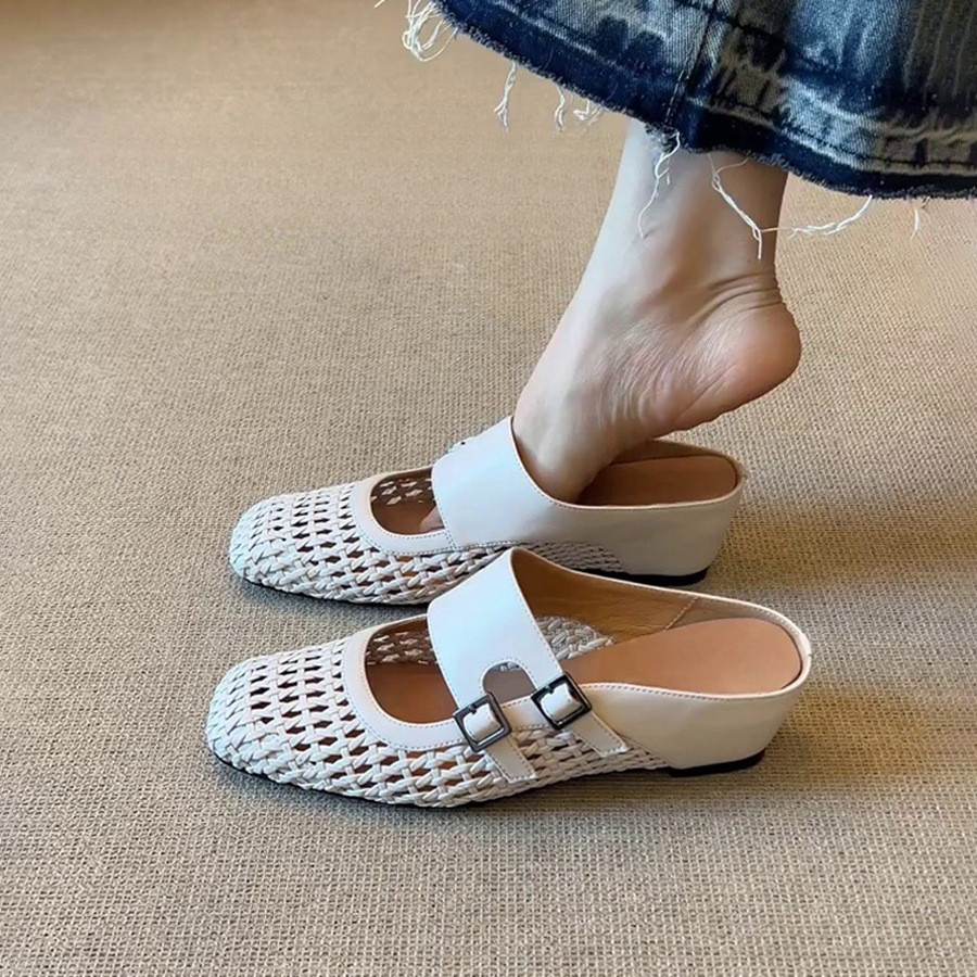 Dép sandal dệt rỗng Baotou