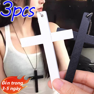   Đến 3-5 ngày  Vòng cổ chữ thập gỗ Y2K Artisanal - Mặt dây chuyền Gothic kết cấu tự nhiên Dây chuyền có thể điều chỉnh 71CM với kết thúc mộc mạc mỗi mảnh Tùy chọn màu đỏ   đen   trắng độc đáo 