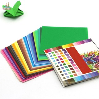Jesjeliu Sổ Lưu Niệm Chất Liệu Thẻ Giấy Cho Trẻ Em Màu Trơn Đa Năng Sáng Tạo Văn Phòng Phẩm Origami