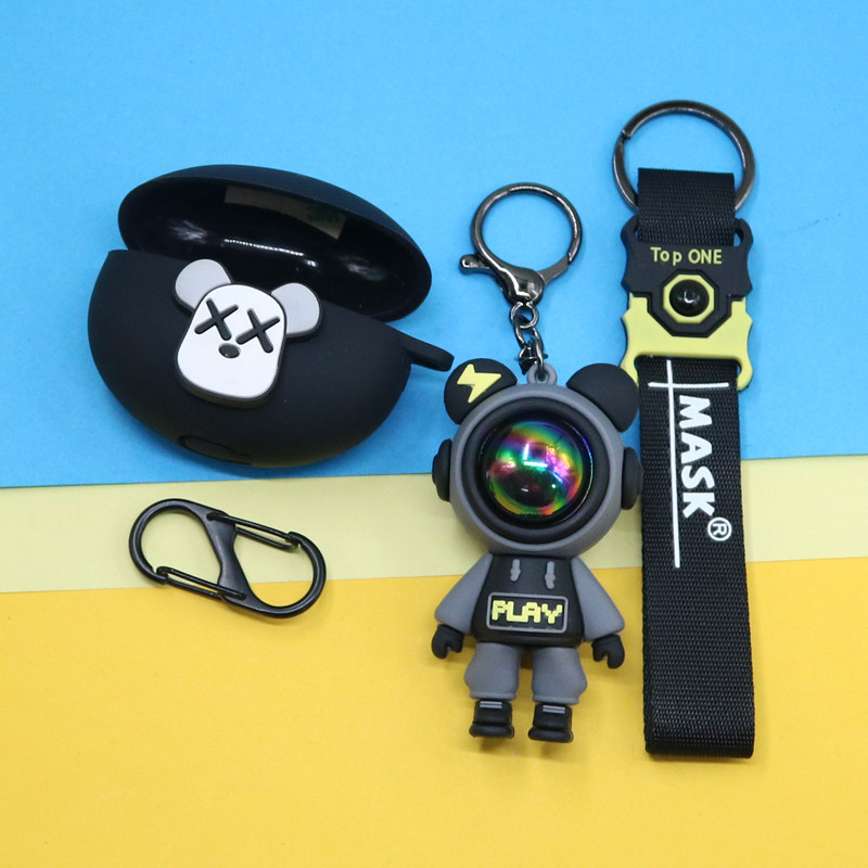 For Honor Choice X7e Case Cartoon Astronaut Keychain Pendant Cute Silicone Soft Case Honor Choice X7