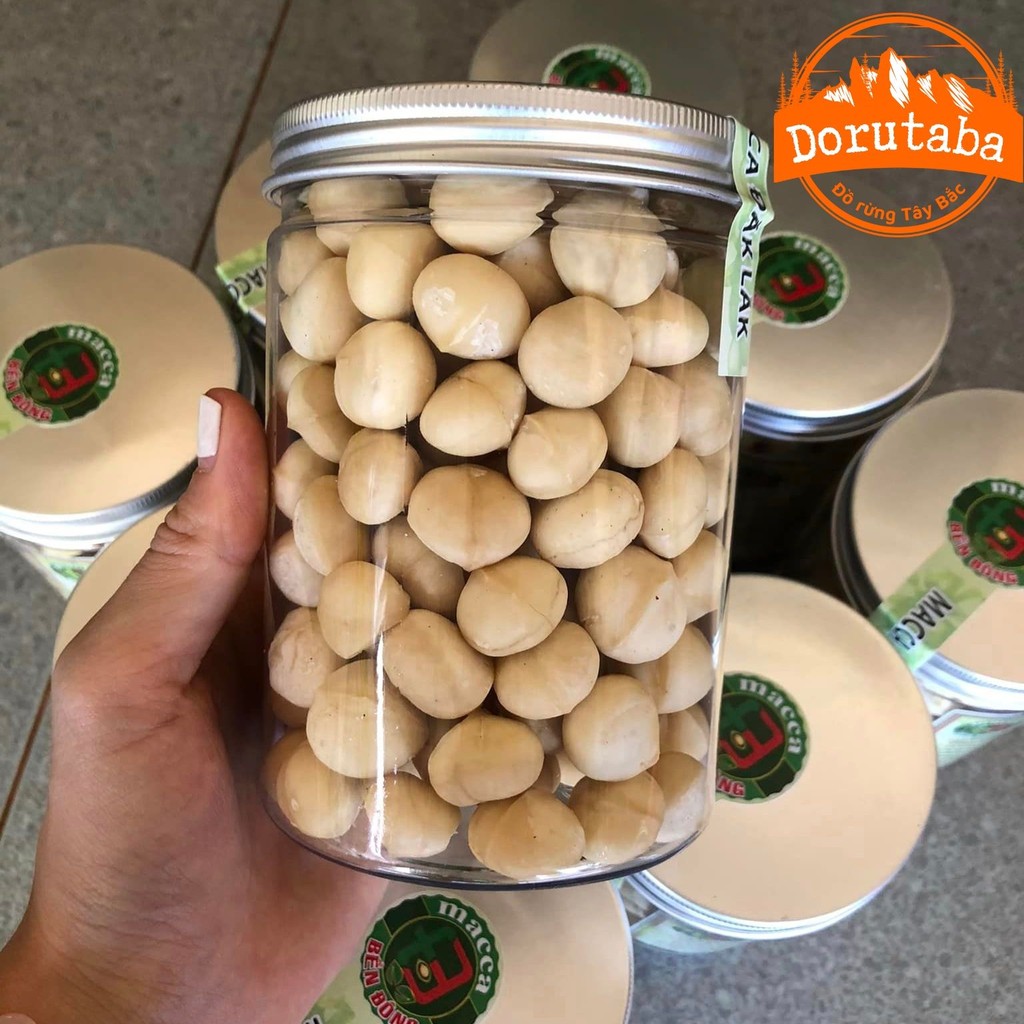 Nhân hạt macca hữu cơ Lai Châu loại 1 size đại sấy khô (500g, 1kg) từ macca tươi. Mắc ca, mac ca sốn