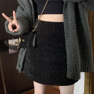 Chân Váy Dạ Dáng Chữ A  BigSize (40-80kg) - Dạ Phối Nhũ - Women, Nữ