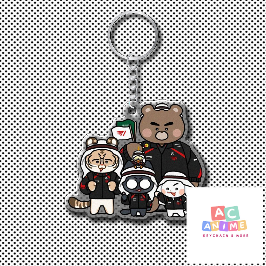 Móc Khoá T1 Tuyển Thú League Of Legends Faker Keria Gumayushi Oner Zeus T124 T125 Chibi