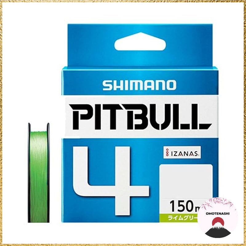 SHIMANO Pitbull PE Line 4-Strand Braided Fishing Line 150m Lime Green