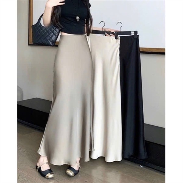 Bigsize Chân váy lụa dáng đuôi cá 55-95kg