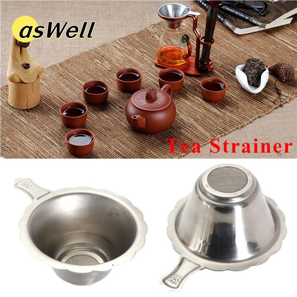 Bộ lọc lá ASWELL Bộ lọc trà tái sử dụng Thép không gỉ Kungfu