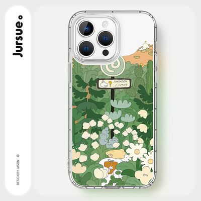 JURSUE Thời Trang Thẩm Mỹ Ngộ nghĩnh Chống Sốc Bảo Vệ Mềm Ốp Lưng Điện Thoại iPhone 17 16 15 14 13 12 11 Pro Max SE 2020 X XR XS ip 8 7 Plus XYY2953