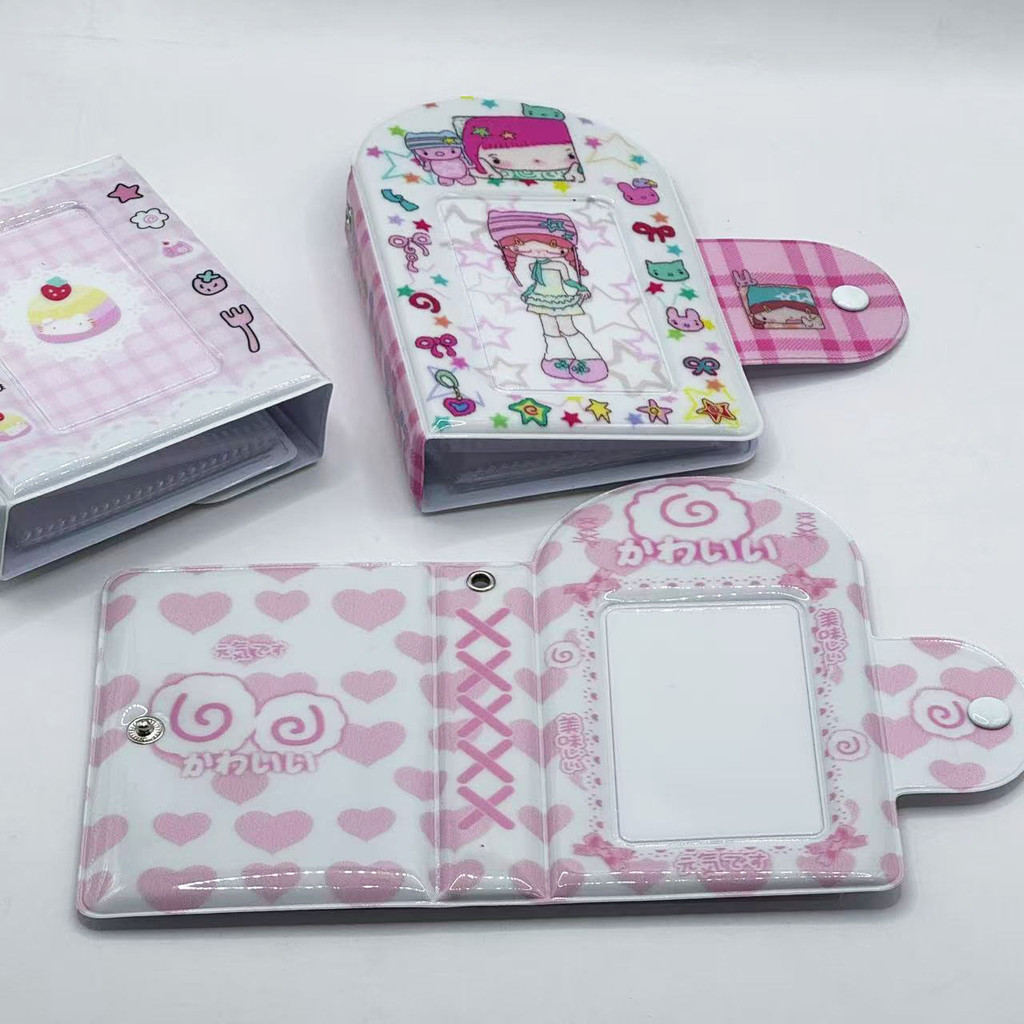 40 Khe Cắm Cô Gái Dễ Thương Album Ảnh 3inch / 2R Món Tráng Miệng Bánh Album Lưu Trữ Kpop Thần Tượng Photocard Album Mini Thu Thập Sách Lomo Thẻ Quà Tặng