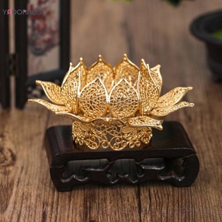YADORNOS Bông Sen Hình Đầu Tiara Vương Miện Cô Dâu Bạc Vàng Phụ Kiện Tóc Tiara Cho Tiệc Sinh Nhật Người Lớn Lễ