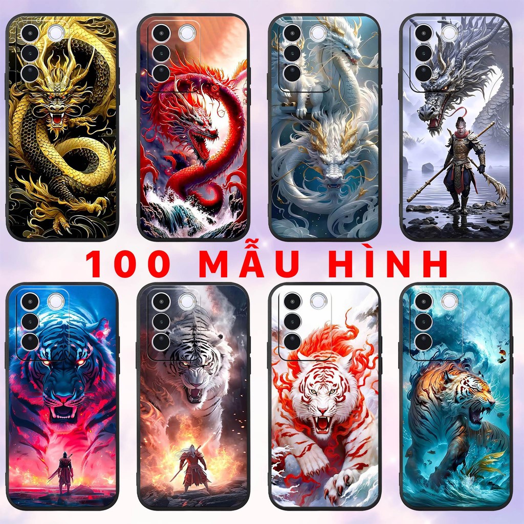Ốp lưng vivo v27 5g - s16 - s16 pro - in hình rồng hổ hùng mạnh siêu chất wukong nhựa dẻo TPU bảo vệ