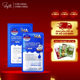 Hộp 20 Mặt Nạ Dưỡng Ẩm và Cấp Nước MayCreate HA Super Smooth Moisture Mask 28mlx20 - HYALURONIC ACID