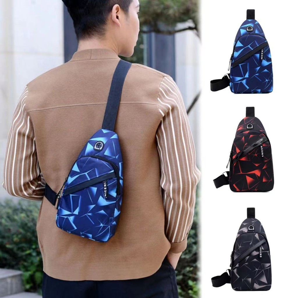Cô gái màu hồng: Túi đeo vai Ngực dành cho nam và nữ. M6002