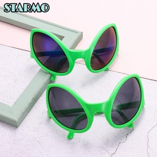 STARMO Kính râm màu xanh lá cây hóa trang người ngoài hành tinh kiểu dáng vui nhộn cho người lớn và trẻ em