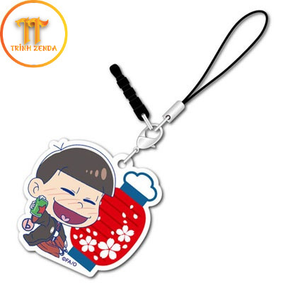 Móc khóa Osomatsu-san Karamatsu Choromatsu Todomatsu Ichimatsu Jyushimatsu Phụ kiện trang trí túi xá