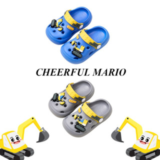 Cheerful Mario dép sục máy xúc đồ chơi cho bé trai dép cross Bạn nhỏ tập đi