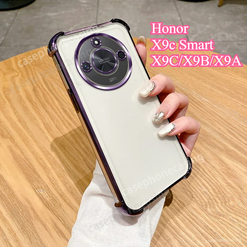 Ốp Cho Honor X9C Smart Case Honor X9C X9B X9A 5G 2024 Ốp Điện Thoại Mạ Sang Trọng Trong Suốt Chống S