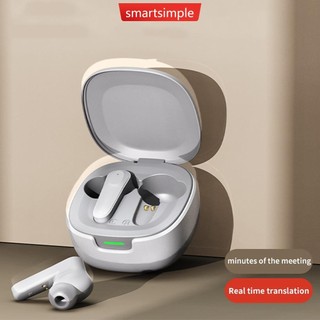  Tai nghe Bluetooth dịch thuật thông minh SMARTSIMPLE AI hỗ trợ tai nghe nhét tai không dây nhiều ngôn ngữ có ứng dụng D4Q9 