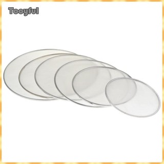 Bộ đầu trống lưới hai lớp Im lặng 8 ''10' '12 ''13' '14 ''16 "Đầu trống trắng