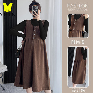 YHTN váy bầu thu đông công sở váy bầu xinh đầm bigsize  trẻ trung sang chảnh dự tiệc chân chân hàn quốc xuông đi tiệc đầm bầu dài tay