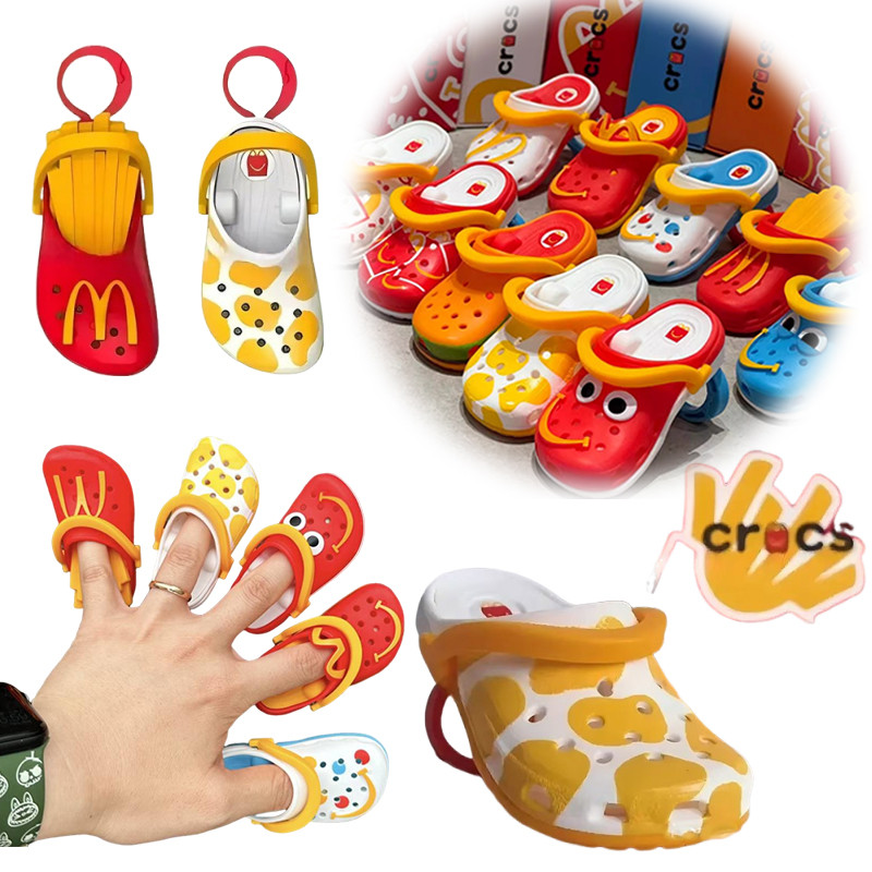 Mcdonald 's Crocs Móc Khóa Trang Trí Mcdonalds Móc Khóa Đồ Chơi Lưu Niệm Bộ Sưu Tập