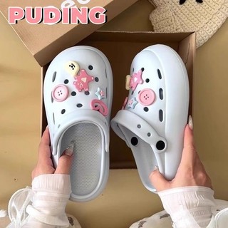 Giày có lỗ dễ thương mùa hè dành cho nữ Xăng đan hở mũi chống trượt
