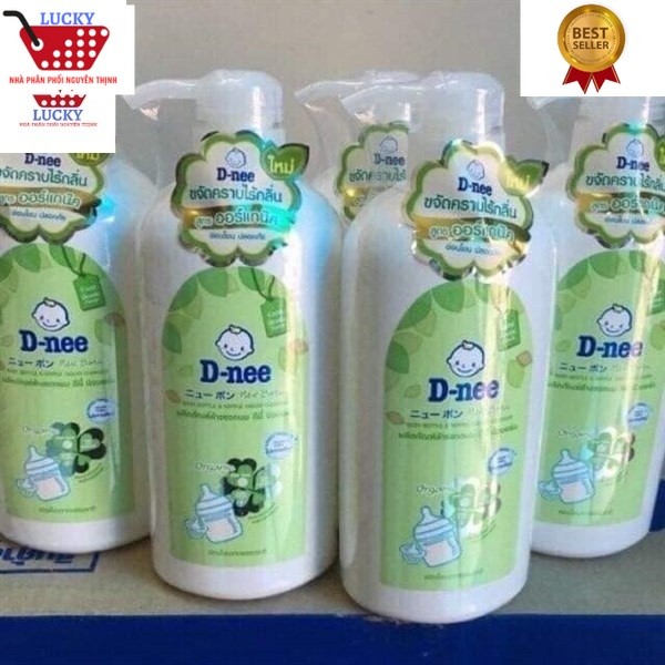Sữa rửa bình trẻ em Dnee Organic 600ml Hàng nhập khẩu Thái lan
