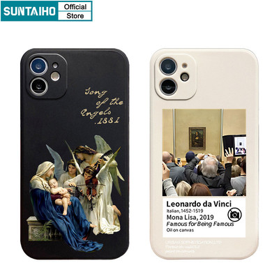 Suntaiho Thẩm Mỹ Độc Đáo Vỏ Điện Thoại Họa Tiết Nhân Vật Nổi Tiếng Cho Iphone 16 15 14 13 12 11 Pro Max IP 7 8 Plus Iphon X Xs XR Xs Max Silicon Mềm Cao Cấp Chống Sốc Ốp Lưng