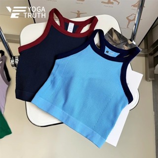 [Yogatruth] Áo ngực thể thao đệm cố định hình chữ I Làm đẹp lưng có độ đàn hồi cao Áo ngực tập thể dục Yoga