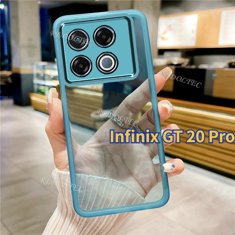 Ốp lưng Infinix GT 20 Pro Vỏ trong suốt mỏng màu tinh khiết mới Infinix GT20 Pro GT20Pro GT 20Pro Vỏ
