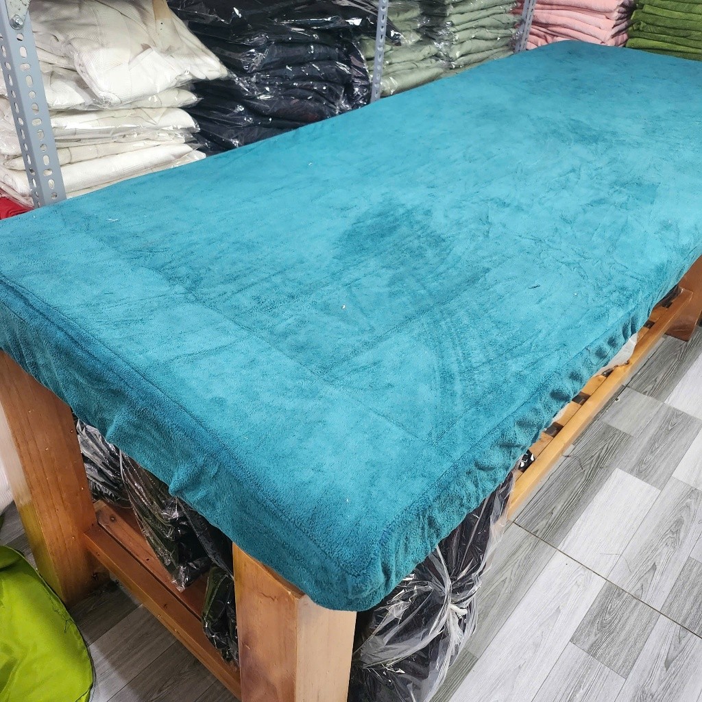 GA BỌC NỆM SPA - Ga Bọc Giường Gội - Ga Bọc Nêm 1mx2m - Chất Liệu KHĂN MICROFIBER - CÓ LỖ