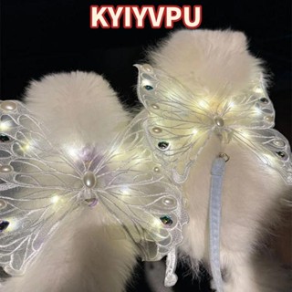  KYIYVPU Cánh chó Quần áo chó bướm phát sáng dành cho món quà nhỏ vừa ngọt ngào Trang trí lưng thú cưng 