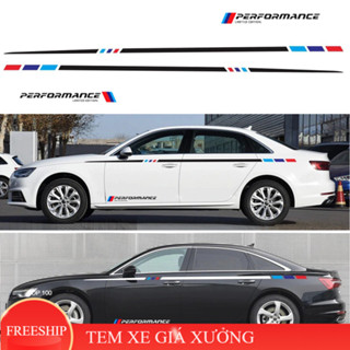Tem xe ô tô Performance TS07 dán trang trí sườn xe oto phong cách thể thao
