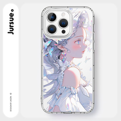 JURSUE Ốp điện thoại mềm bảo vệ chống sốc dễ thương Kawaii thời trang dễ thương cho iPhone 17 16 15 14 13 12 11 Pro Max SE 2020 X XR XS ip 8 7 Plus Z1178
