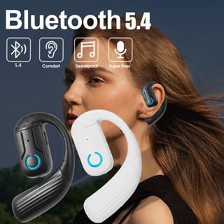 Tai nghe không dây mở Bluetooth 5.4 180° Tai nghe đa năng tai trái phải có thể điều chỉnh xoay có Mic cho âm nhạc thể thao kinh doanh