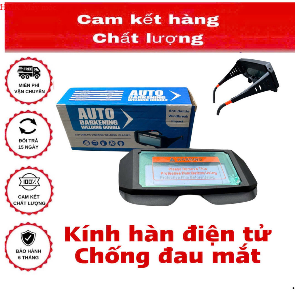 ( FREE SHIP) Kính hàn toàn cảnh Màu thật Tự động thay đổi tối Kính hàn thợ hàn Kính hàn điện tử AUTU