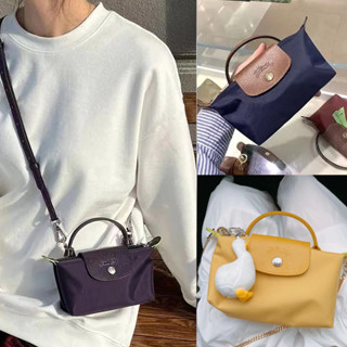 Hàng sẵn có Túi Longchamp nguyên bản 34175 Túi xách nữ mini nylon tay cầm ngắn túi đeo vai Túi tote túi đeo chéo