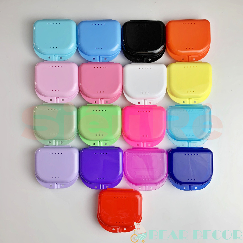 [Siêu Rẻ] 17 Màu - Hộp Đựng Hàm Duy Trì - Hộp Đựng Khay Niềng Răng Trong Suốt Invisalign