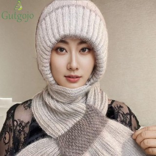 Gutgojo Dệt Kim Skullies Mũ Khăn Bộ, Bảo Vệ Tai Cổ Ấm Hơn Nữ Có Mũ Trùm Đầu, Mùa Đông Chống Gió Cross Mềm Đi Xe Đạp Balaclavas Mũ Ngoài Trời