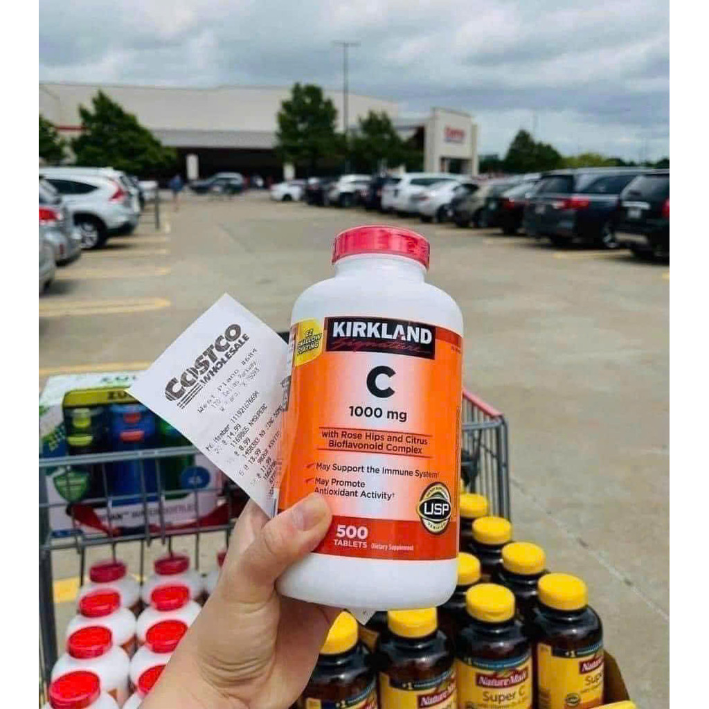 VITAMIN C KIRKLAND Signature 1000 mg 500 Viên CHINH HANG USA