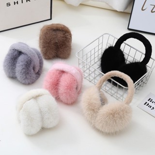 Bịt chụp tai giữ ấm len bông nhung mịn cho nữ đẹp iLita phụ kiện thời trang mùa đông chống lạnh phong cách Hàn Quốc