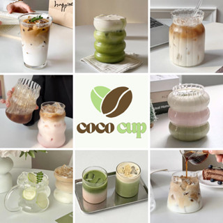 [KÈM QUÀ TẶNG] Ly Thủy Tinh Decor Cafe Chịu Nhiệt Mỏng Đẹp, Ly Uống Cà Phê, Matcha, Ly Decor Homecafe - Coco Cup